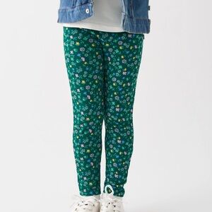 Little Sleepies Emerald Meadow Bamboo Leggings, floral